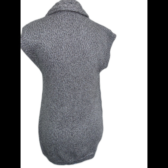 Chico's Women’s Open Front Cardigan Sweater Brown marbled Sleeveless Size 0. - Picture 3 of 7